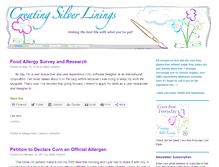 Tablet Screenshot of creatingsilverlinings.com